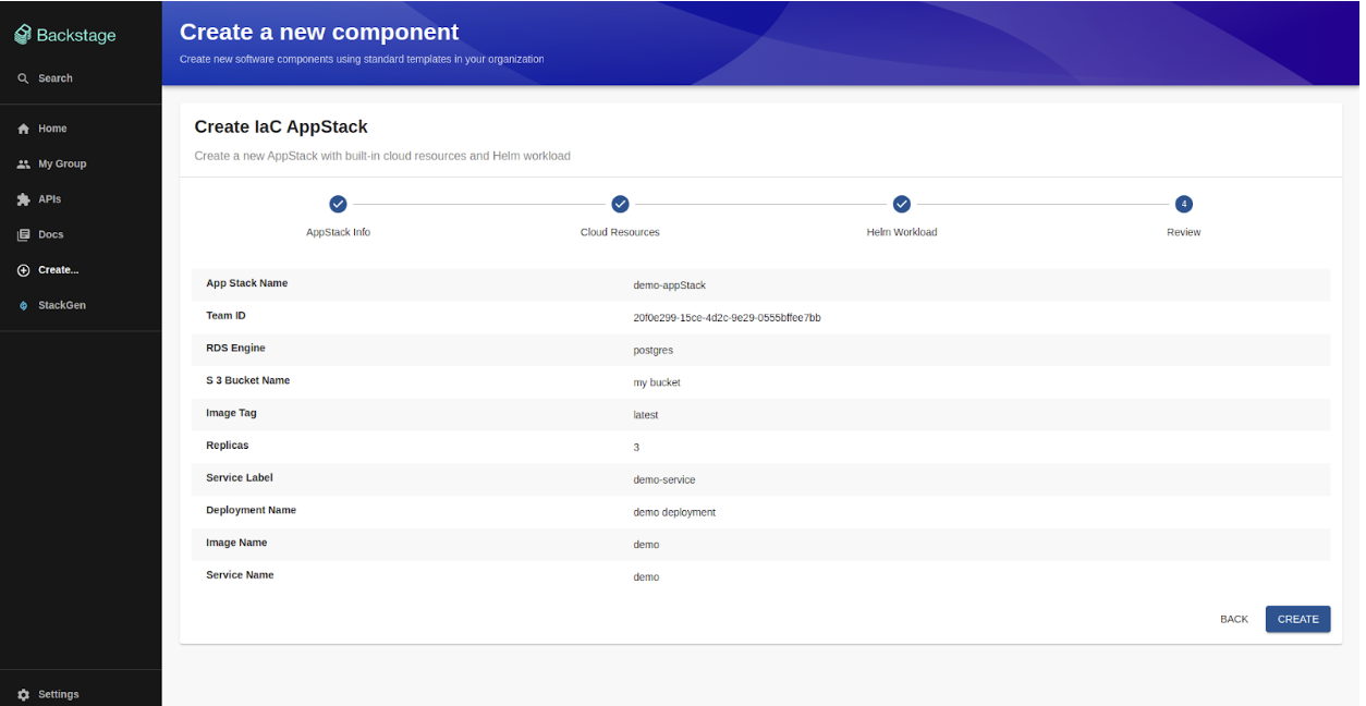 AppStack self service