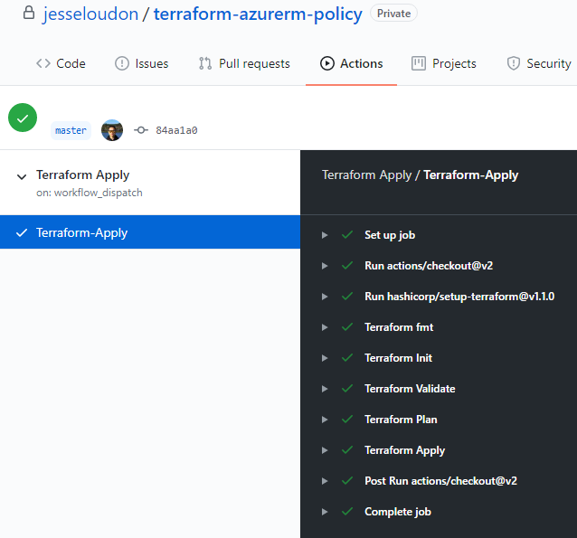 terraform apply