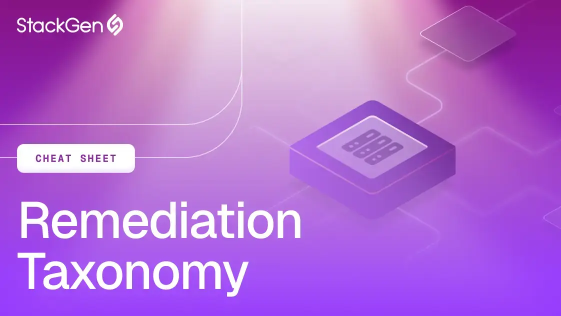 Remediation Taxonomy