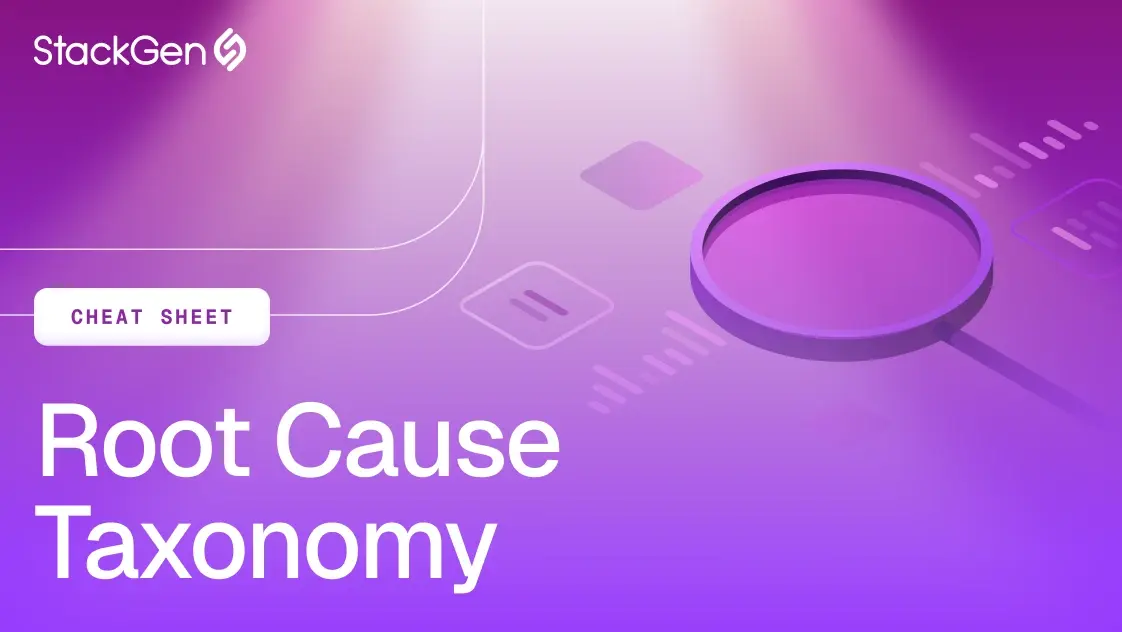 Root Cause Taxonomy
