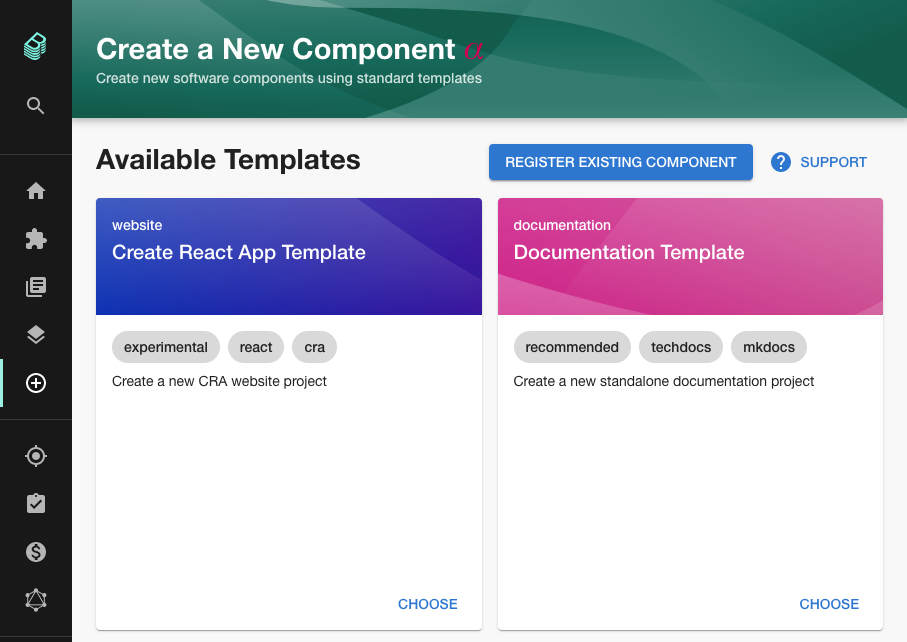 create new component
