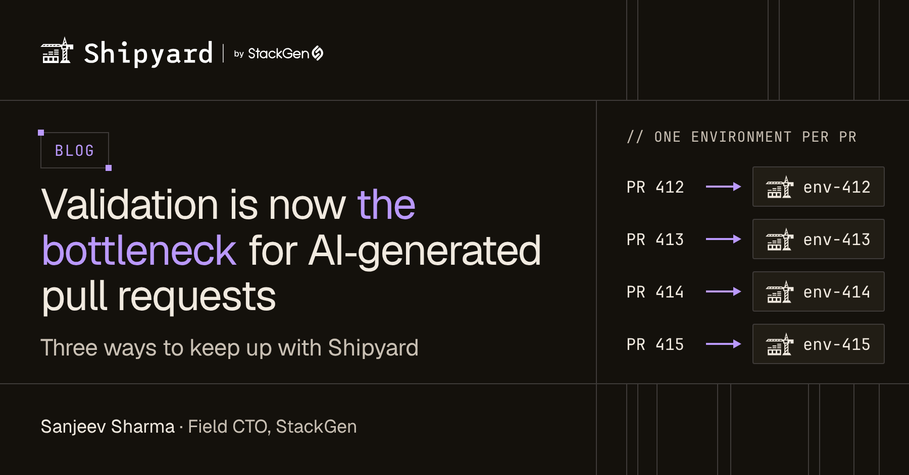 Validation Is Now the Bottleneck for AI-Generated Pull Requests: Three Ways to Keep Up with Shipyard